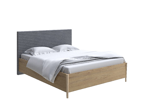 Кровать 90х200 Rona - Классическая кровать с геометрической стежкой изголовья