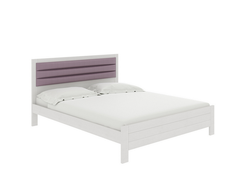Кровать Prima 90x200 Ткань/Массив Тетра Бежевый/Слоновая кость (сосна) - Кровать в универсальном дизайне из массива сосны.