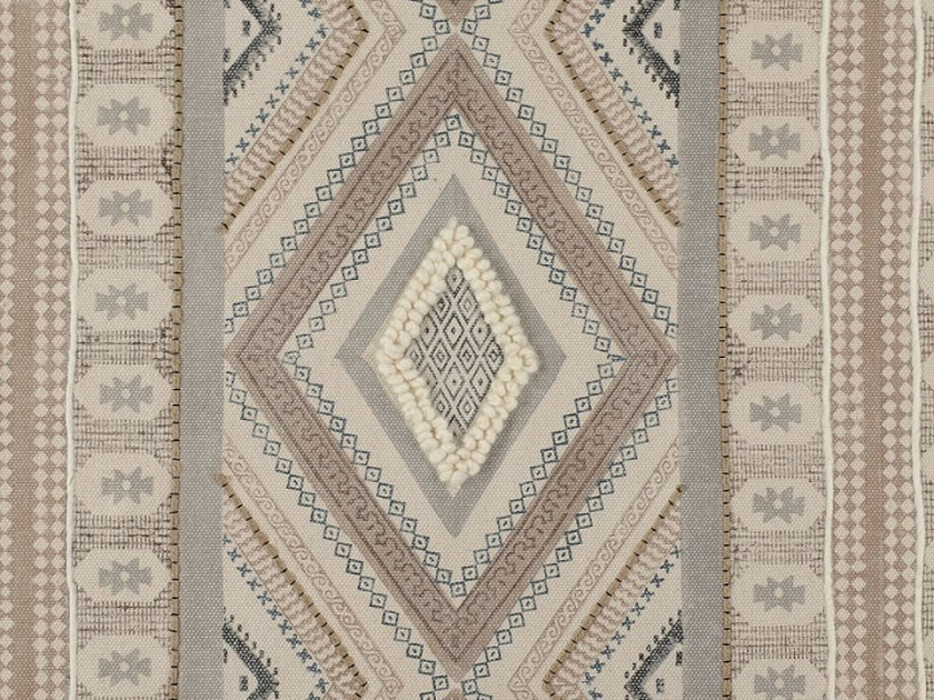Ковер Tkano геометрический орнамент 160x230 Ткань Бежевый - Ковер из хлопка, шерсти и джута с геометрическим орнаментом