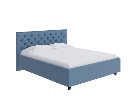 Кровать 90х190 Teona - Кровать с высоким изголовьем, украшенным благородной каретной пиковкой.